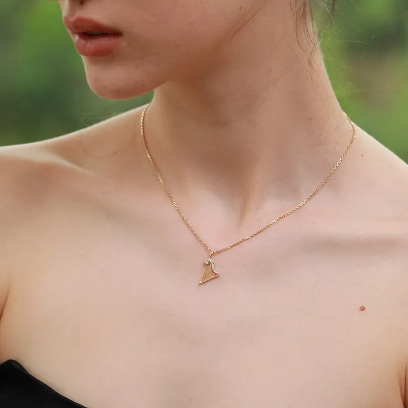 Barbie 925 Sterling Silver Necklaces Women's Gold-6