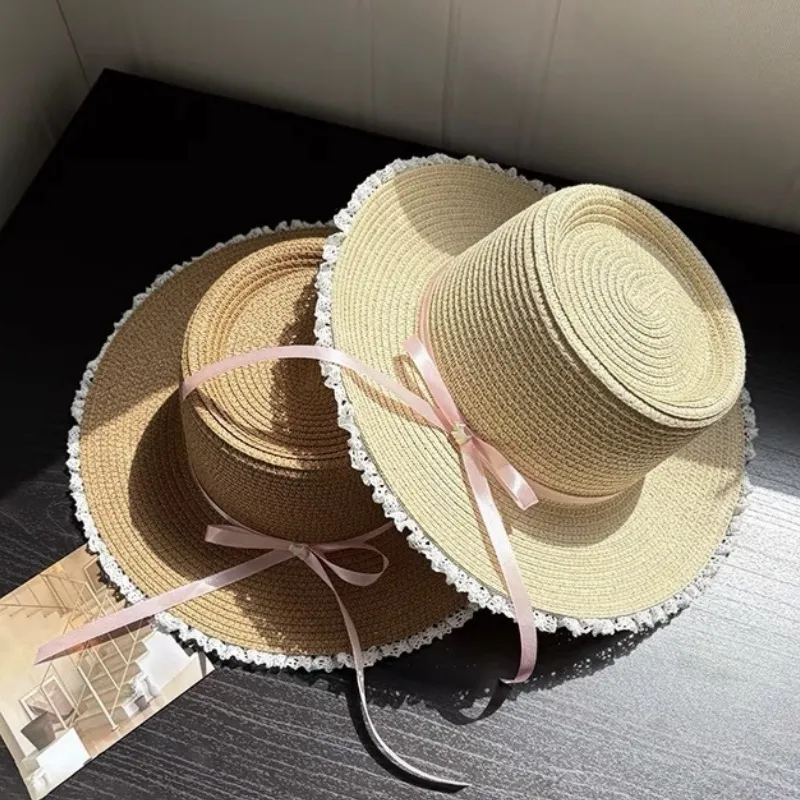 Barbie Straw Woven Sun Protection Hats Women's-7