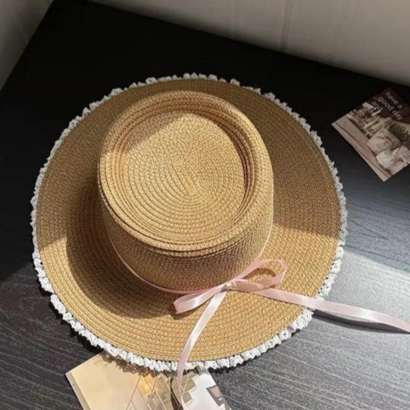 Barbie Straw Woven Sun Protection Hats Women's-5