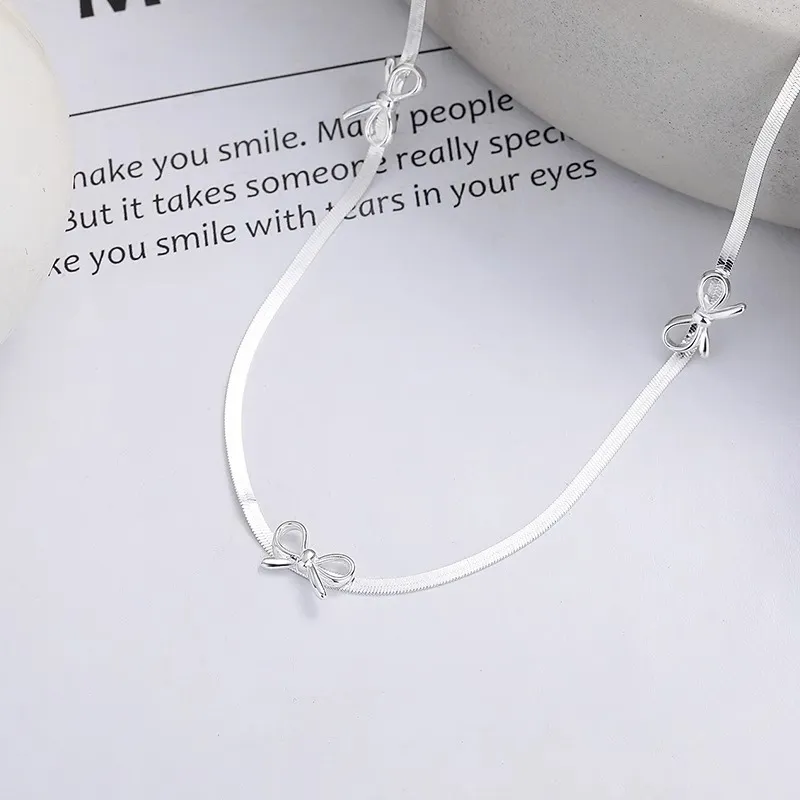 Barbie Alloy Necklaces Women's Silver-4
