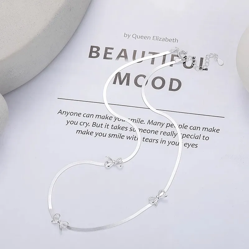 Barbie Alloy Necklaces Women's Silver-6