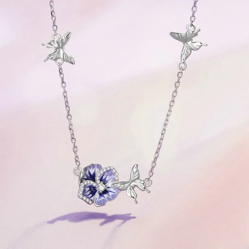 Barbie S925 Silver Necklaces Women's-4