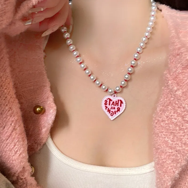 Barbie Shell Pearl Necklaces Women's-1