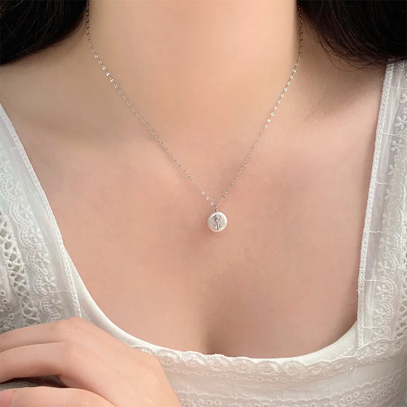 Barbie S925 Silver Necklaces Women's Silver-2