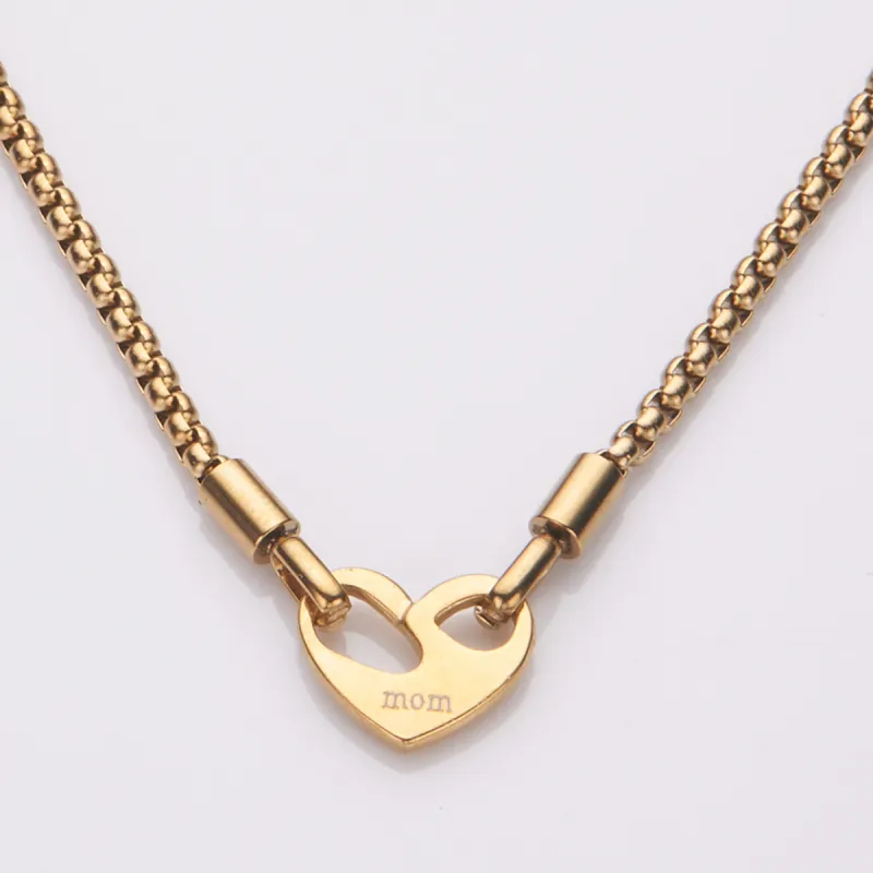 Barbie Titanium Steel Necklaces Women's Gold-4
