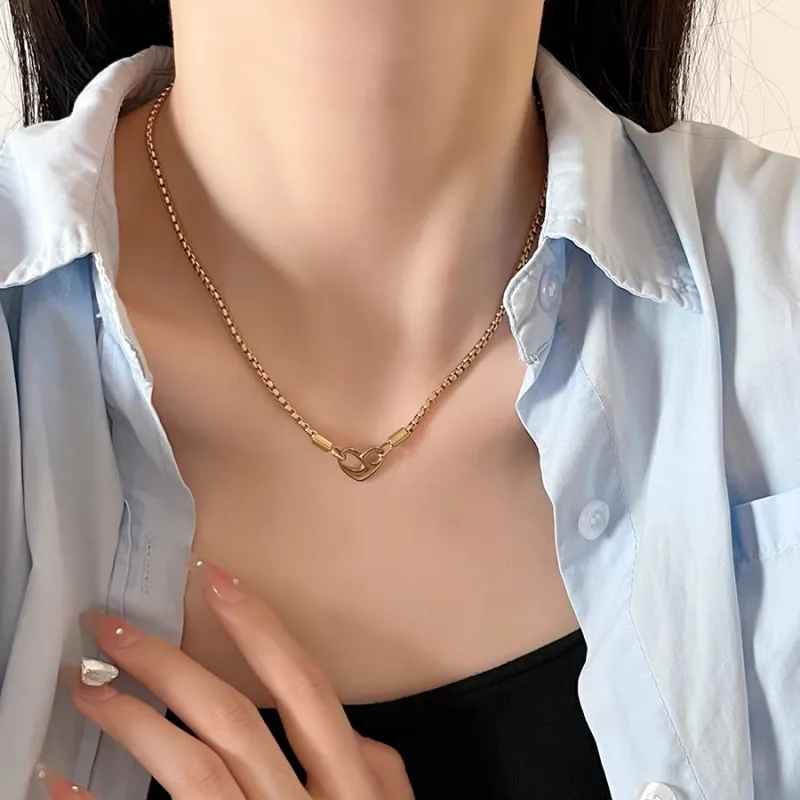 Barbie Titanium Steel Necklaces Women's Gold-1