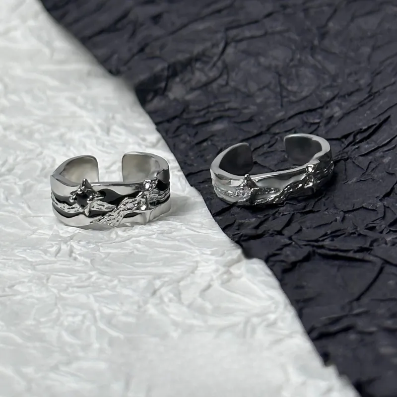 Barbie Alloy Rings Unisex Black-4