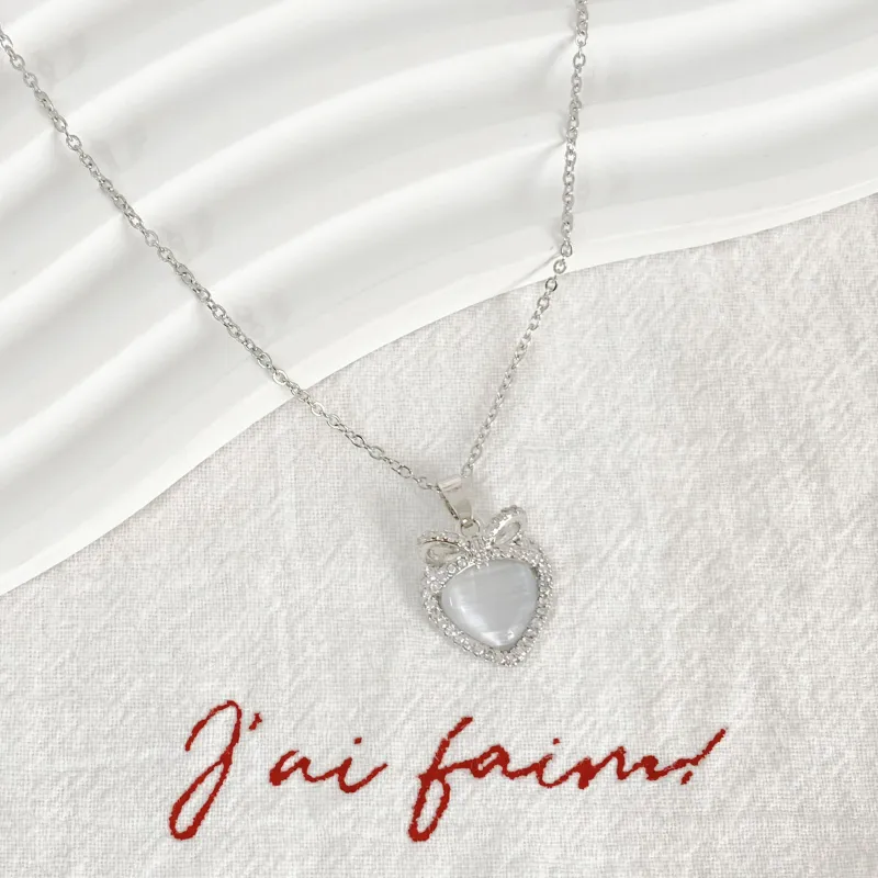 Barbie Titanium Steel Necklaces Women's Silver-3