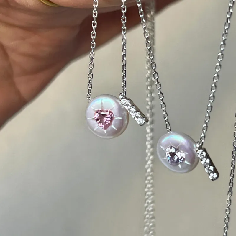 Barbie S925 Silver Necklaces Women's Silver-2