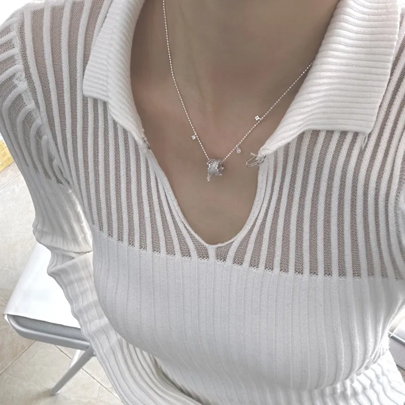 Barbie S925 Silver Necklaces Women's-5