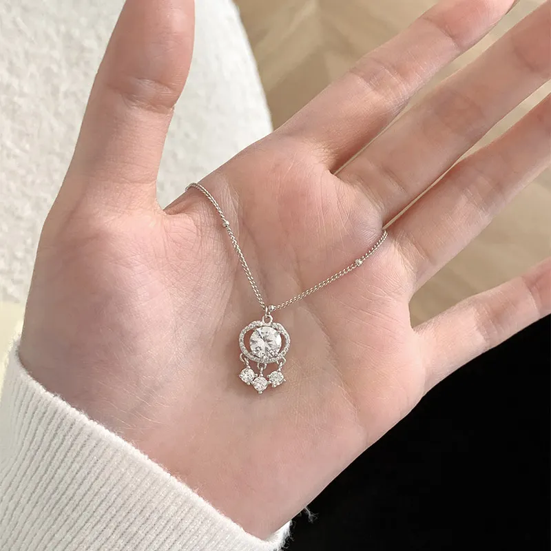 Barbie S925 Silver Necklaces Women's Silver-5