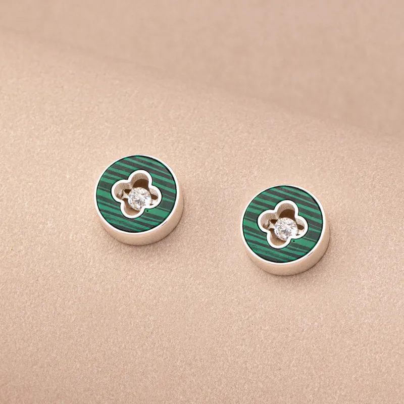 YYOGURT S925 Silver Stud Earrings Unisex-2