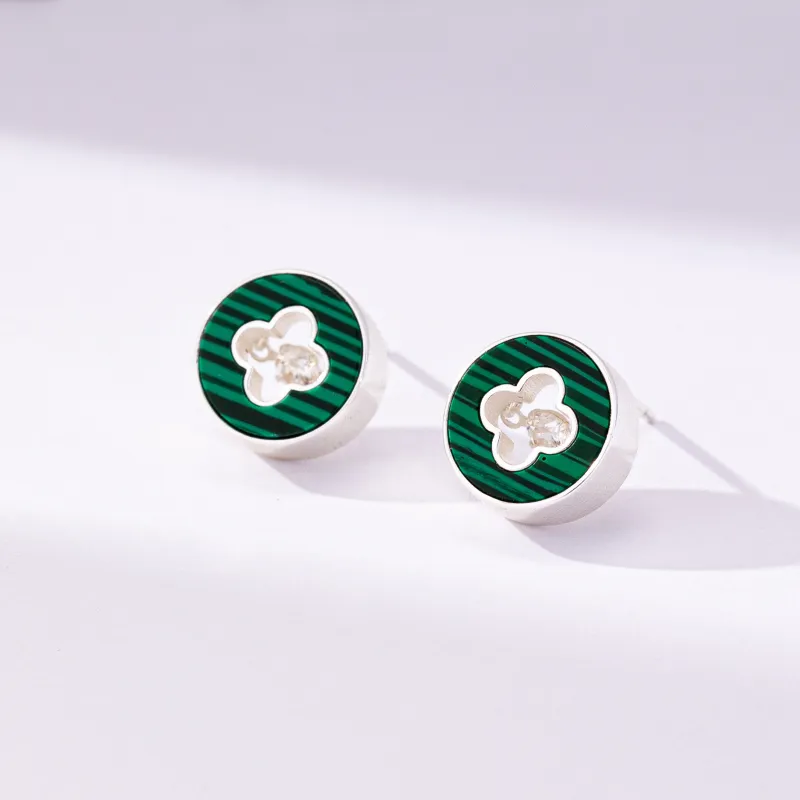 YYOGURT S925 Silver Stud Earrings Unisex-3