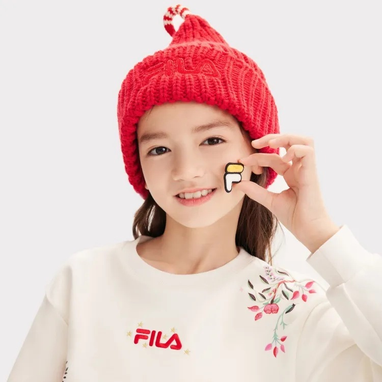 FILA KIDS Sheep Wool Beanies Kids' Legend Red-6