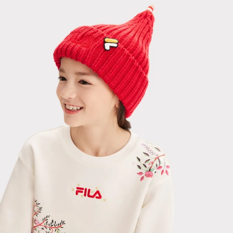 FILA KIDS Sheep Wool Beanies Kids' Legend Red-7