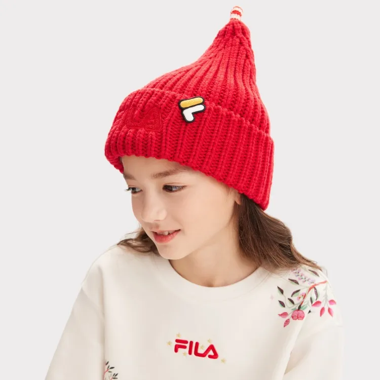 FILA KIDS Sheep Wool Beanies Kids' Legend Red-3