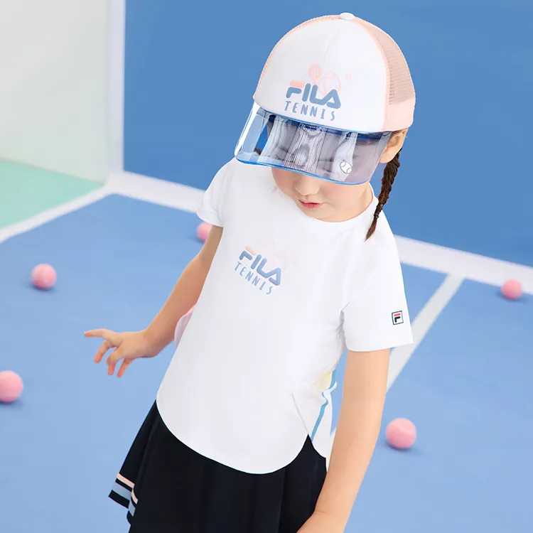 FILA KIDS Polyester Baseball Caps Kids' Jade White-5