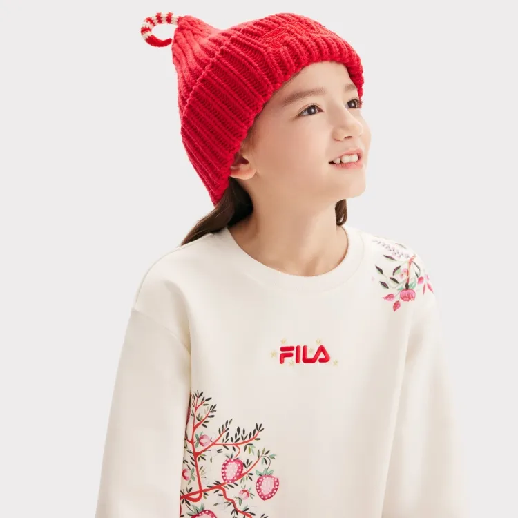 FILA KIDS Sheep Wool Beanies Kids' Legend Red-5