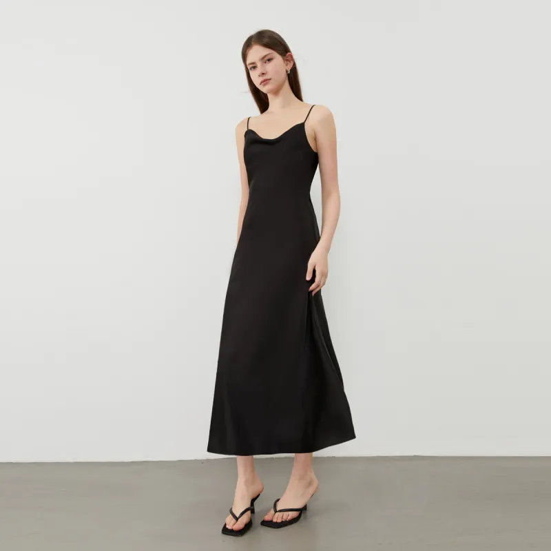 DPLAY Slip Dress Women's Classic Black-3