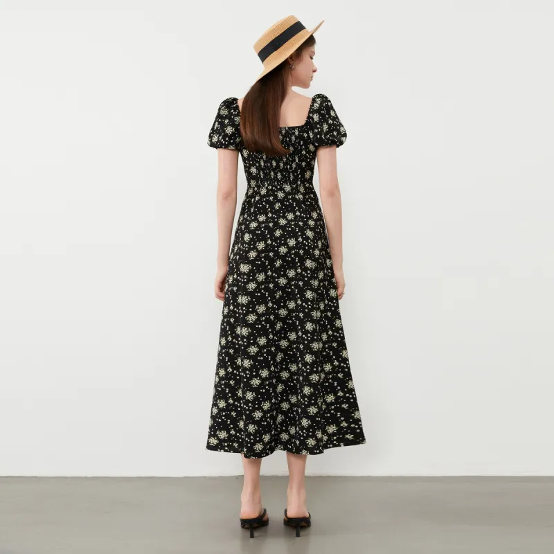 DPLAY Short Sleeved Dress Women's South French Daisy-3