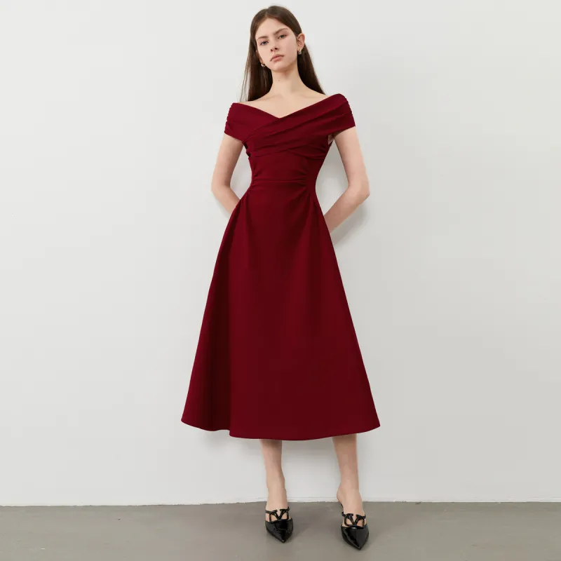 DPLAY Short Sleeved Dress Women's Ancora Red-2
