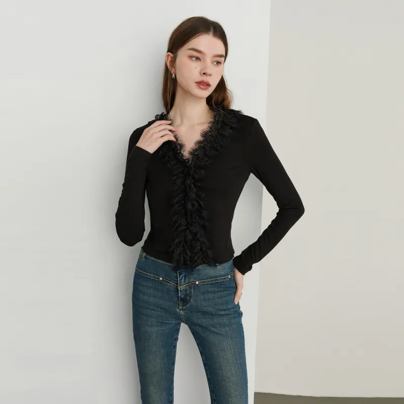 DPLAY Knitwear Women's Classic Black-3