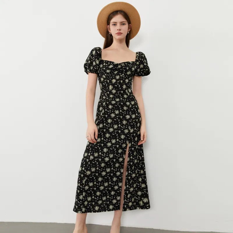 DPLAY Short Sleeved Dress Women's South French Daisy-2