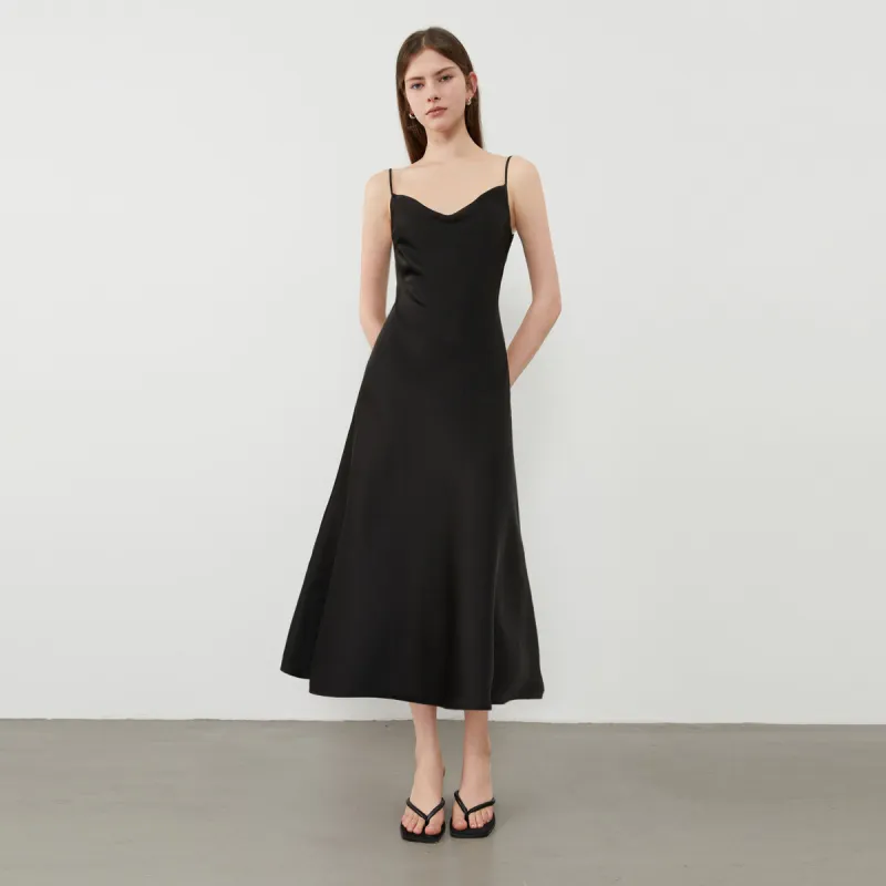 DPLAY Slip Dress Women's Classic Black-1