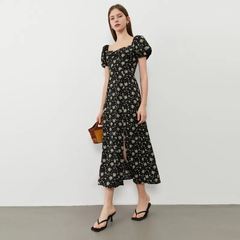 DPLAY Short Sleeved Dress Women's South French Daisy-0