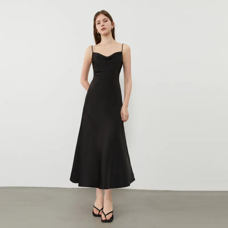 DPLAY Slip Dress Women's Classic Black-2