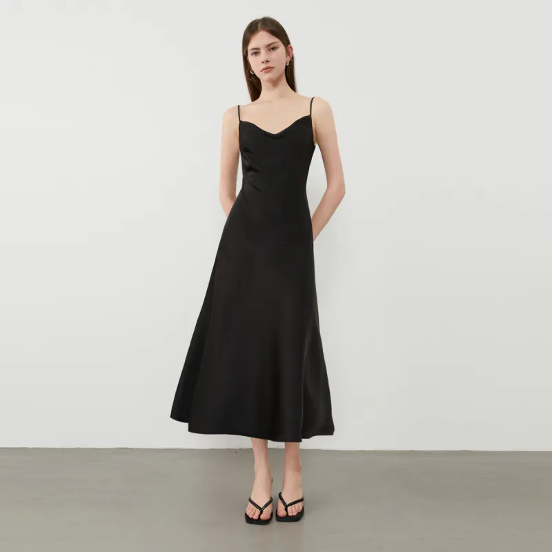 DPLAY Slip Dress Women's Classic Black-4