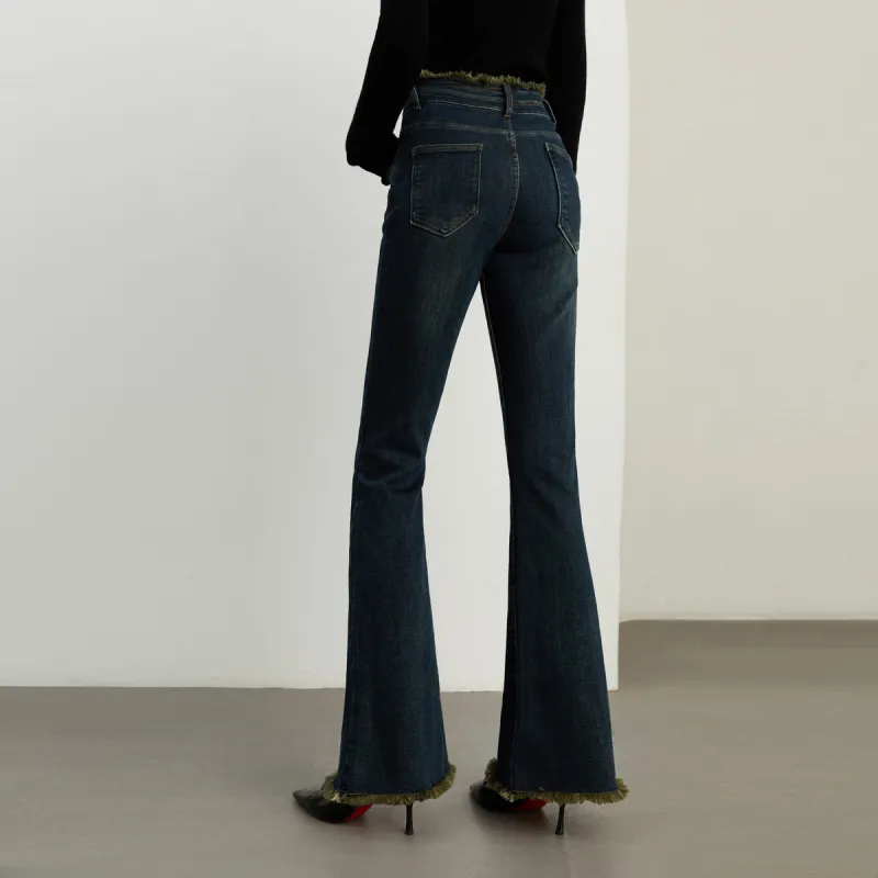 DPLAY Jeans Women's Dark Denim Blue-7