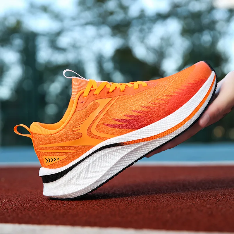 Qing Pao Running Shoes Men Low Top White-6