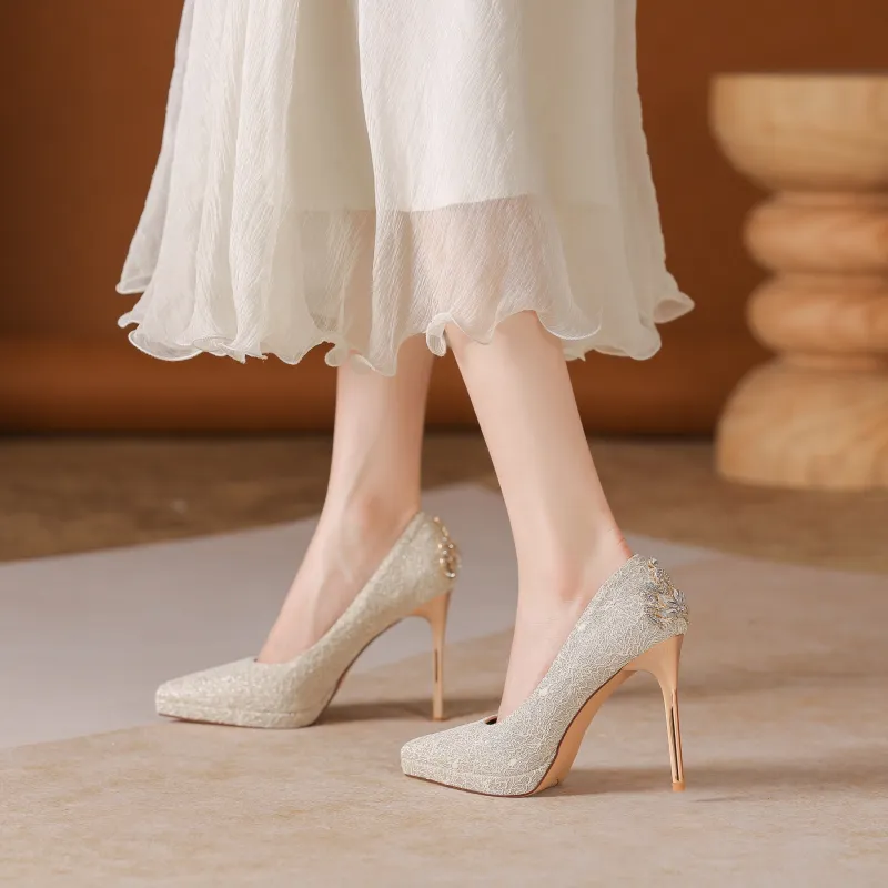 Lanza Slim Heel High Heels Women's-3