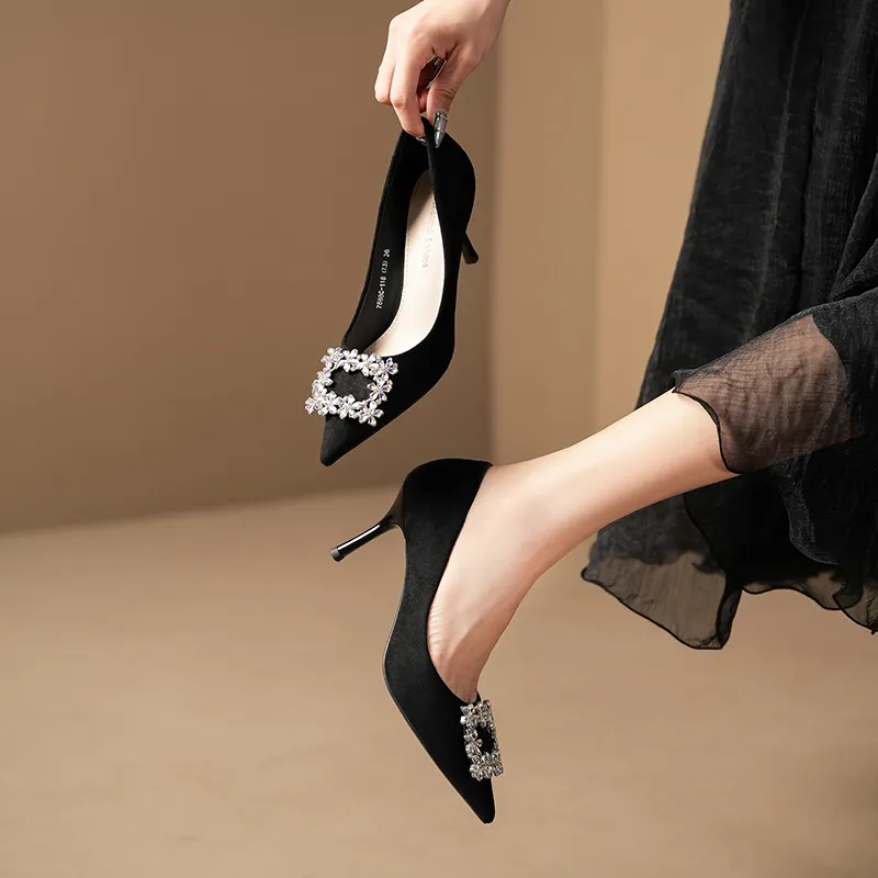 Lanza Slim Heel High Heels 7.5CM Women's-2