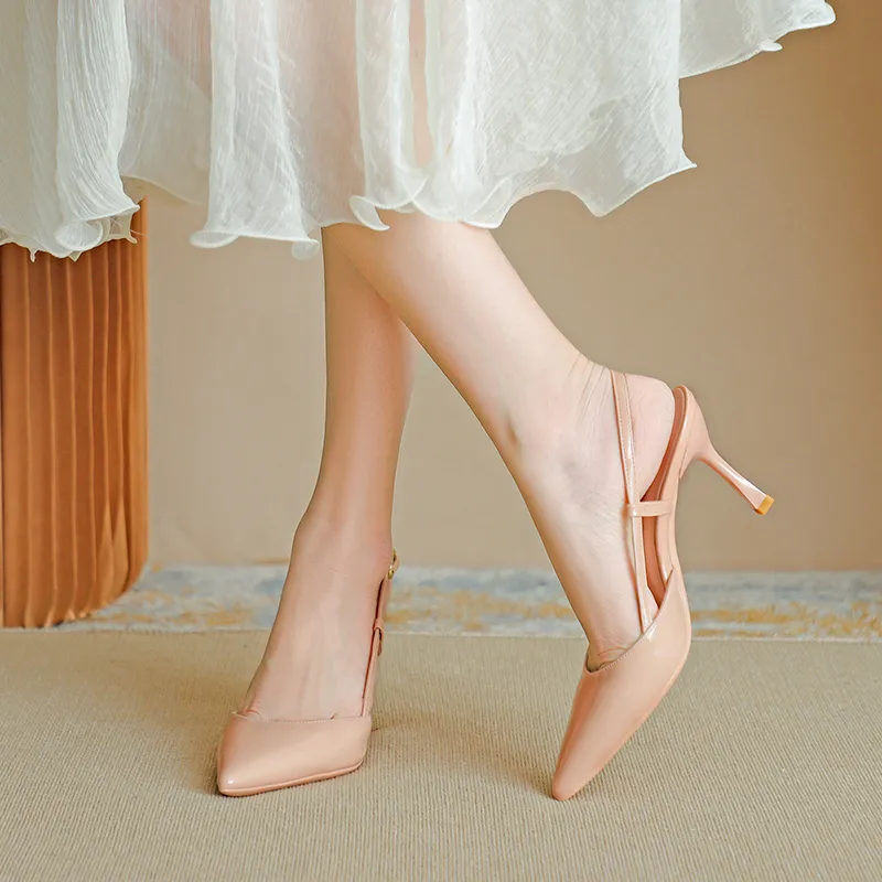 Lanza High Heels Women's Nude/White/Black/Red-4
