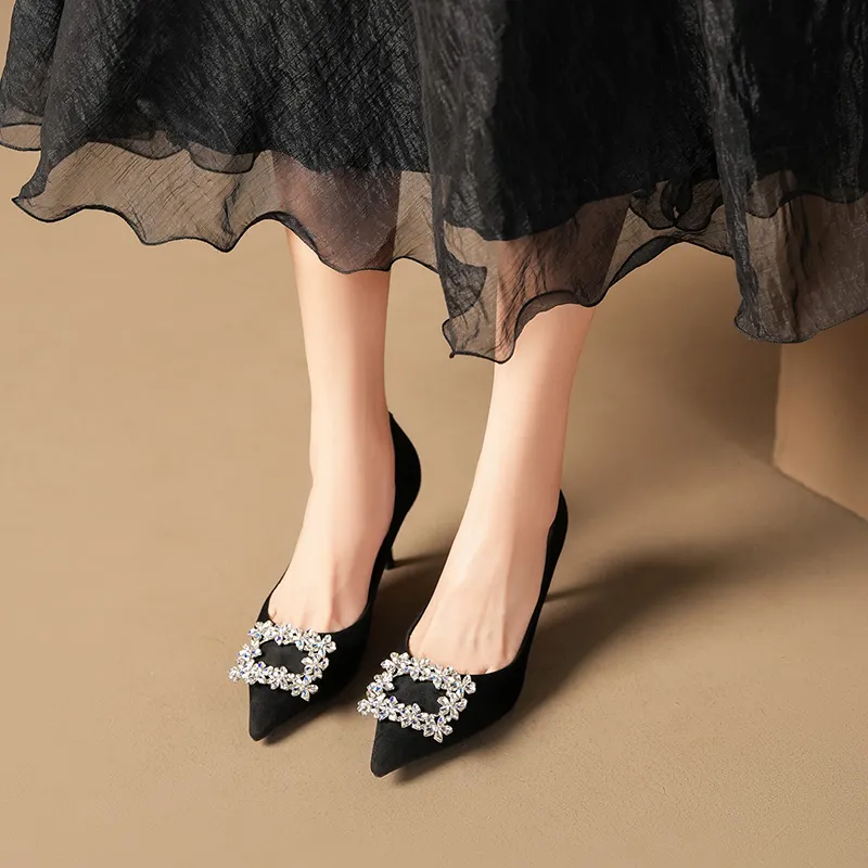 Lanza Slim Heel High Heels 7.5CM Women's-4