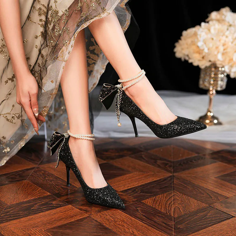 Lanza Gift Box Set Slim Heel High Heels 6.5CM Women's-111