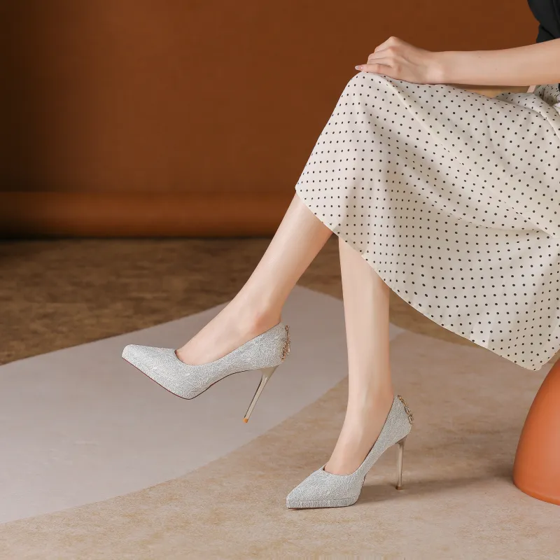 Lanza Slim Heel High Heels Women's-6