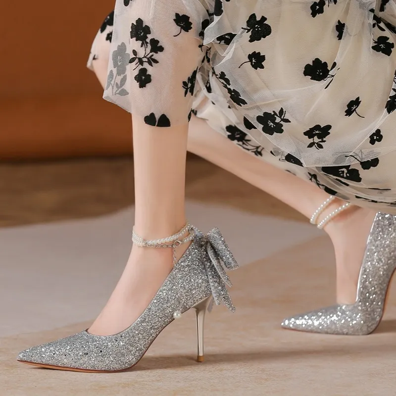 Lanza Gift Box Set Slim Heel High Heels 6.5CM Women's-4