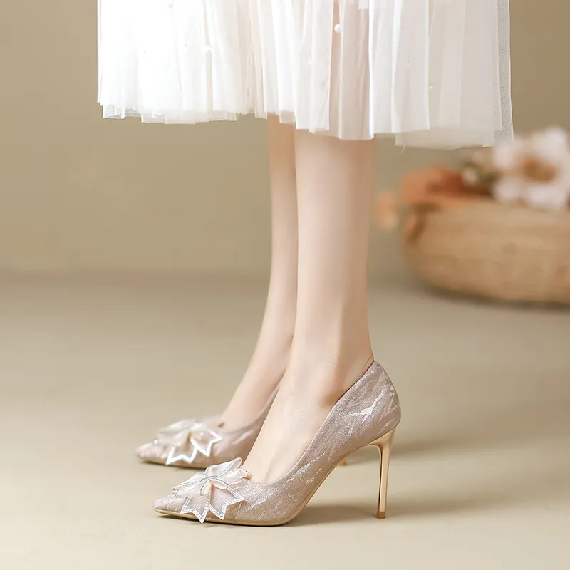 Lanza Slim Heel High Heels 9CM Women's-25