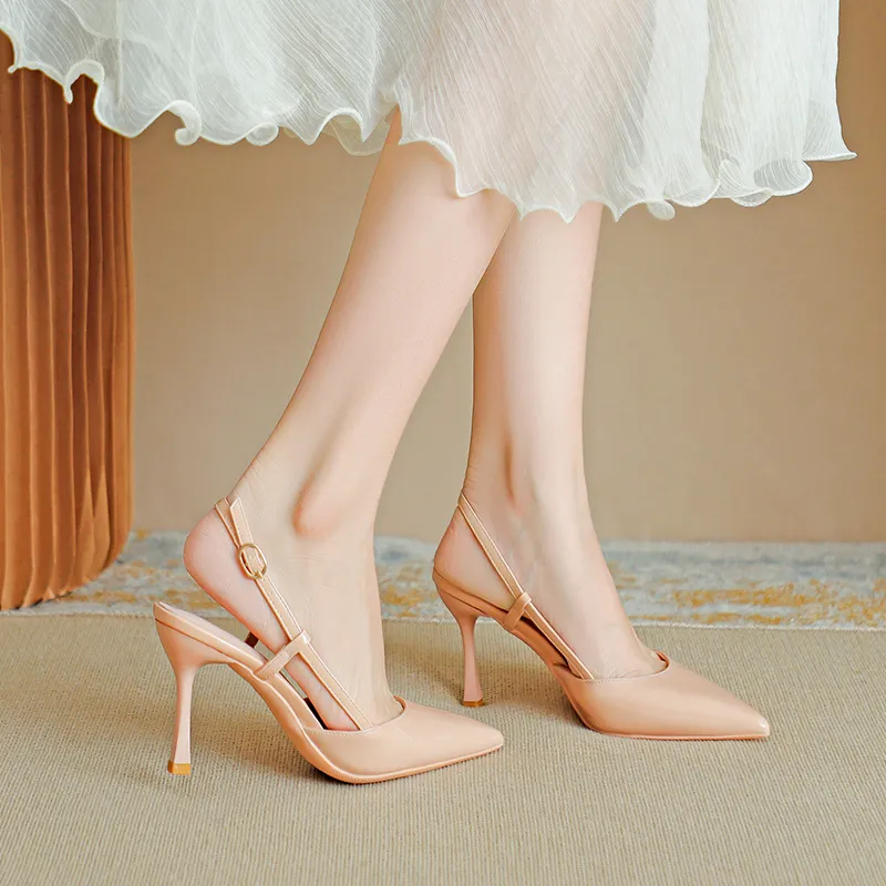 Lanza High Heels Women's Nude/White/Black/Red-5