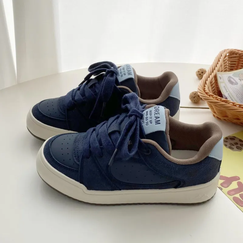 Lanza Anti Slip Wear Resistant Breathable Height Increasing Low Top Skateboard Shoes Women's-7