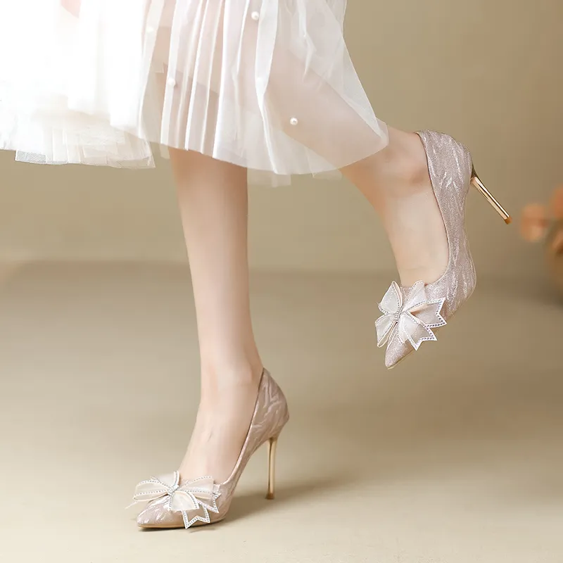 Lanza Slim Heel High Heels 9CM Women's-32