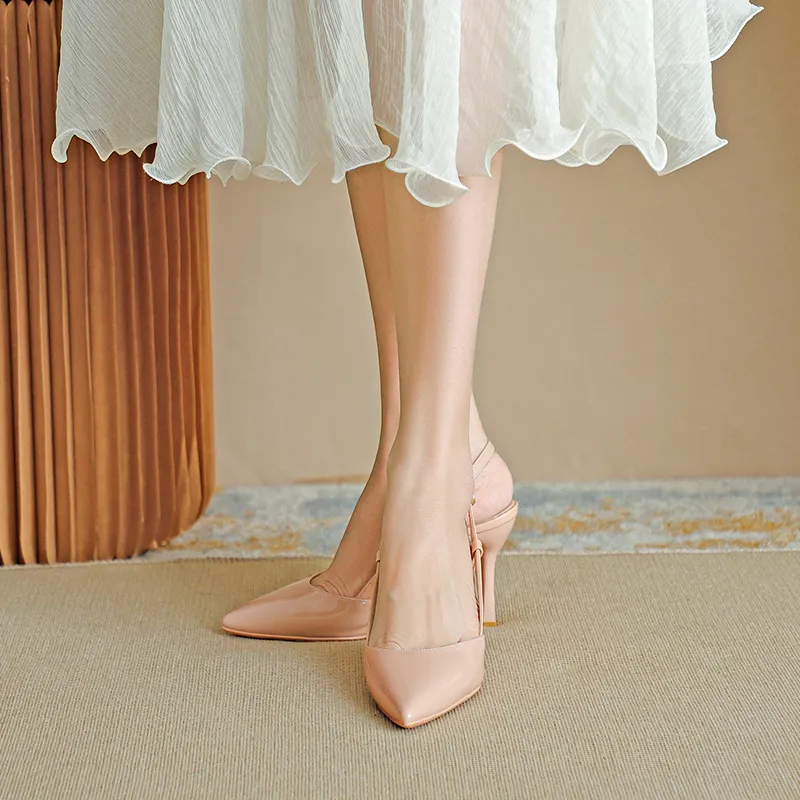 Lanza High Heels Women's Nude/White/Black/Red-2