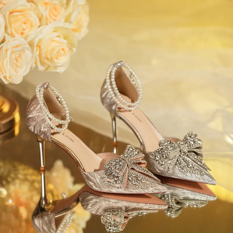 Lanza Slim Heel High Heels 8.5CM Women's-5