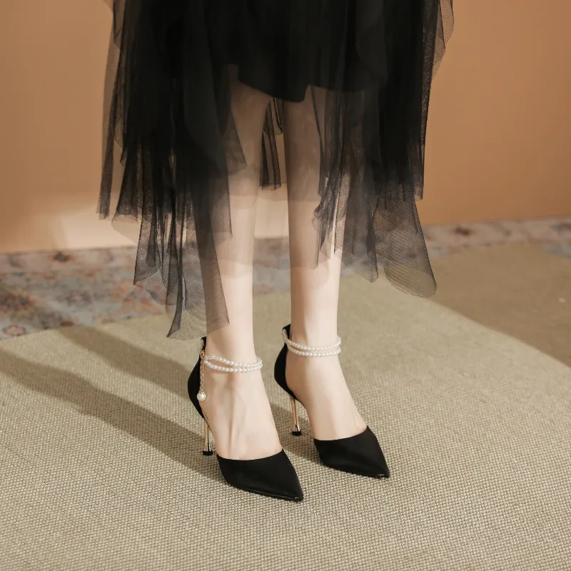 Lanza Slim Heel High Heels 6.5CM 8.5CM Women's-7