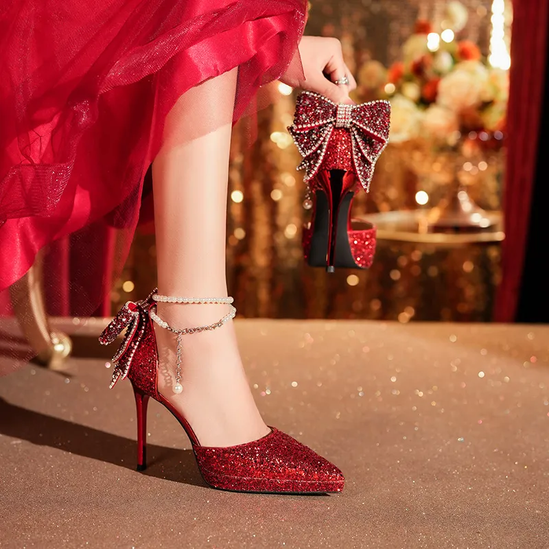 Lanza Slim Heel High Heels 10.5CM Women's-24