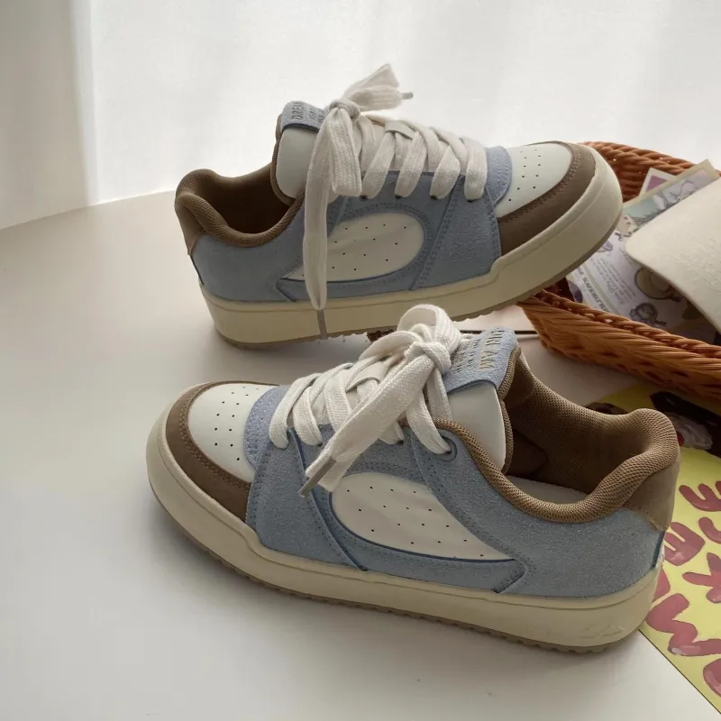 Lanza Anti Slip Wear Resistant Breathable Height Increasing Low Top Skateboard Shoes Women's-2