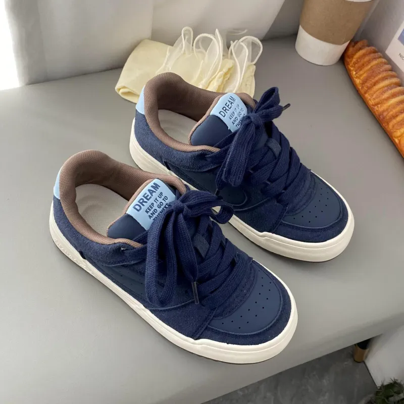Lanza Anti Slip Wear Resistant Breathable Height Increasing Low Top Skateboard Shoes Women's-8